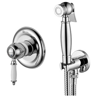 Смеситель встраиваемый с гигиеническим душем хром Lemark Villa LM4819C