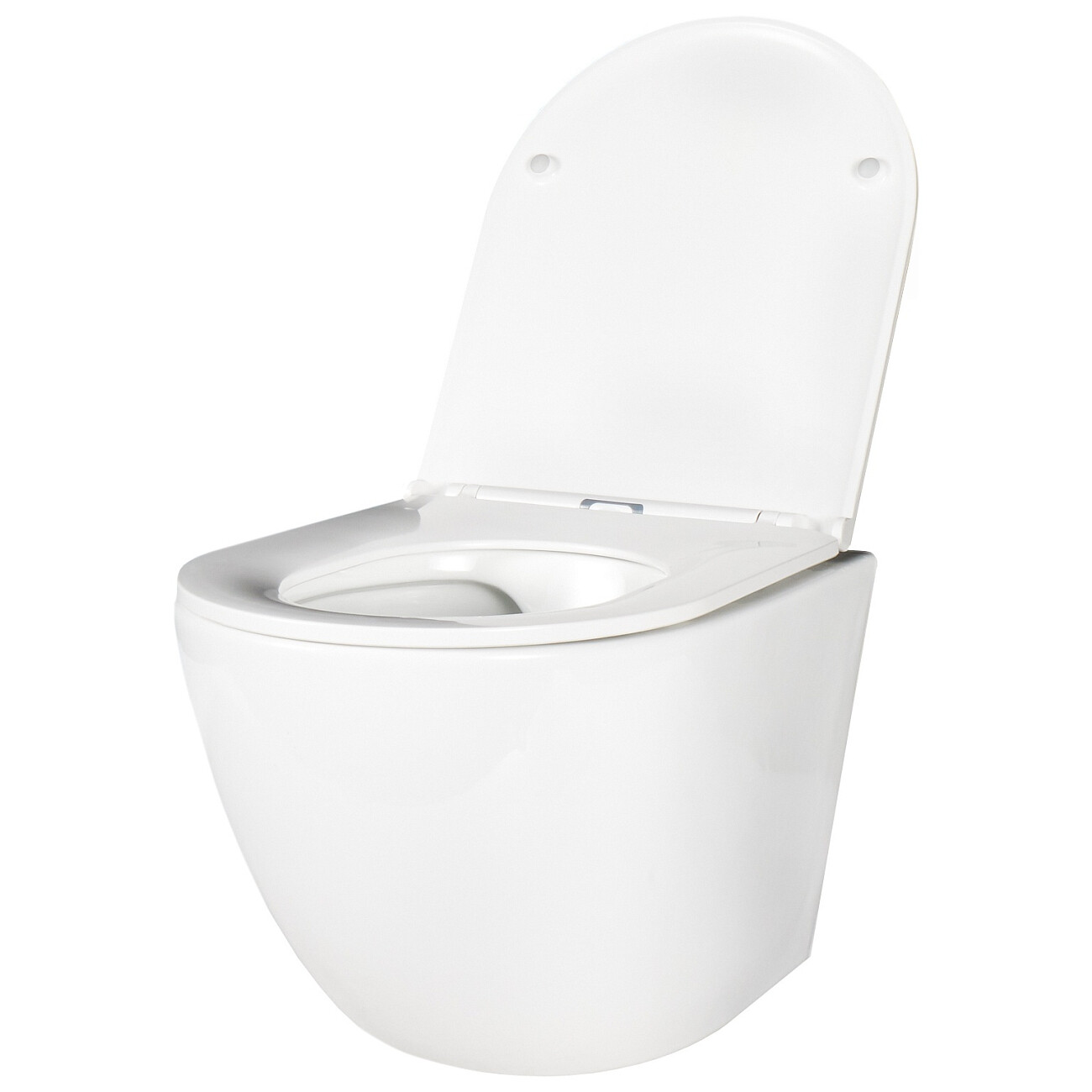 Унитаз подвесной безободковый укороченный белый Creto Cer C1 1001-002Cer-C1W - изображение 3