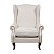 Кресло мягкое с ушами белое Collins Wingback Chair