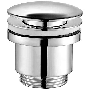 Донный клапан для раковины клик-клак круглый хром Lemark LM8500C