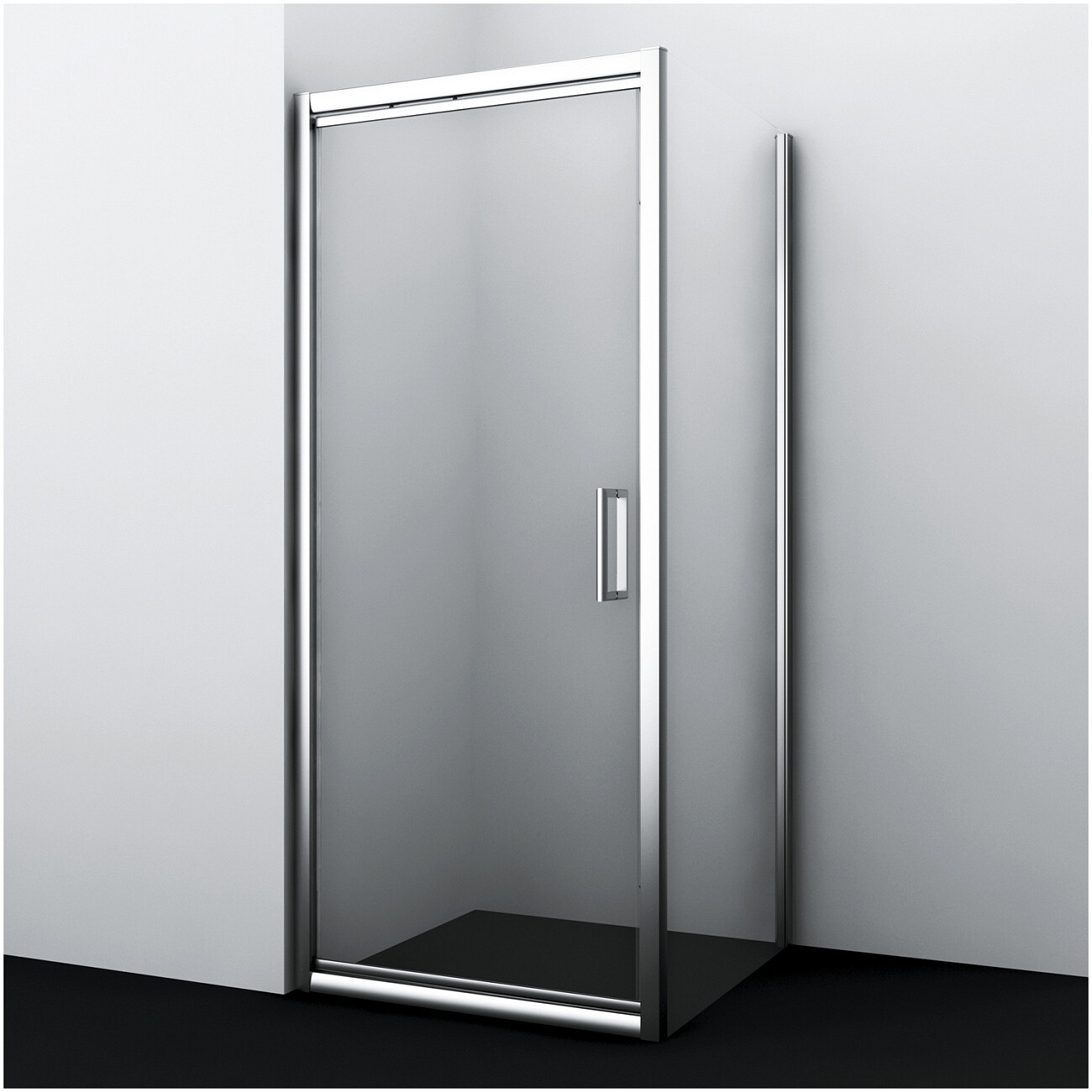 Душевой уголок прямоугольный 80х100 см хром Wasserkraft Salm 27I29 - изображение 2