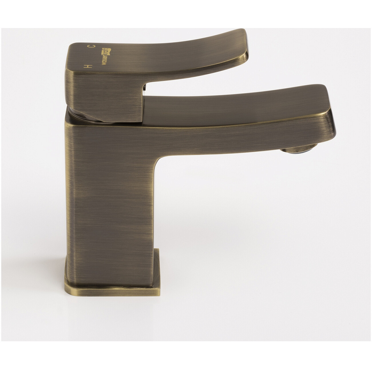 Смеситель для раковины из латуни светлая бронза Wasserkraft 1603 - изображение 4