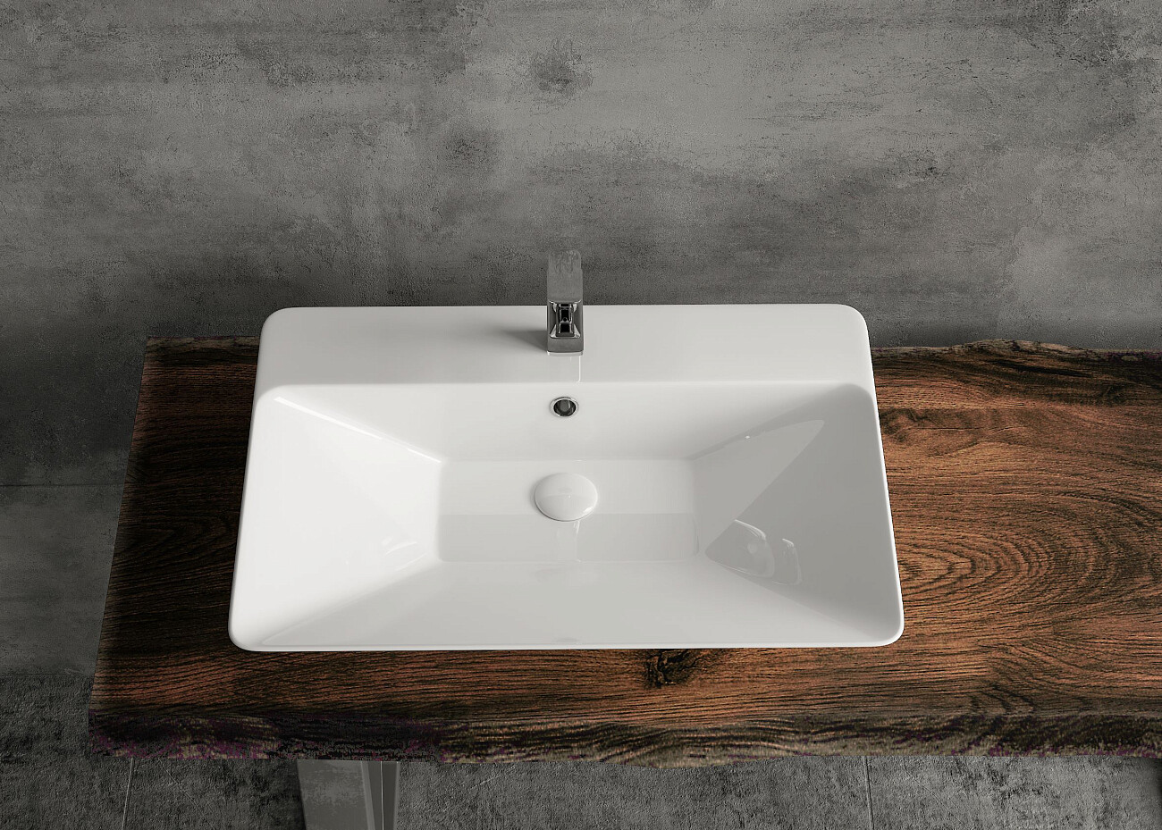 Раковина накладная керамическая прямоугольная 46х65 см белая Stworki 3066-KL - изображение 10