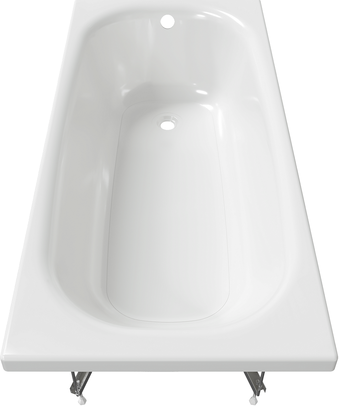 Акриловая ванна с каркасом 150x70 см белая Diwo "Анапа" Щ0000055219, Щ0000048581 - изображение 10