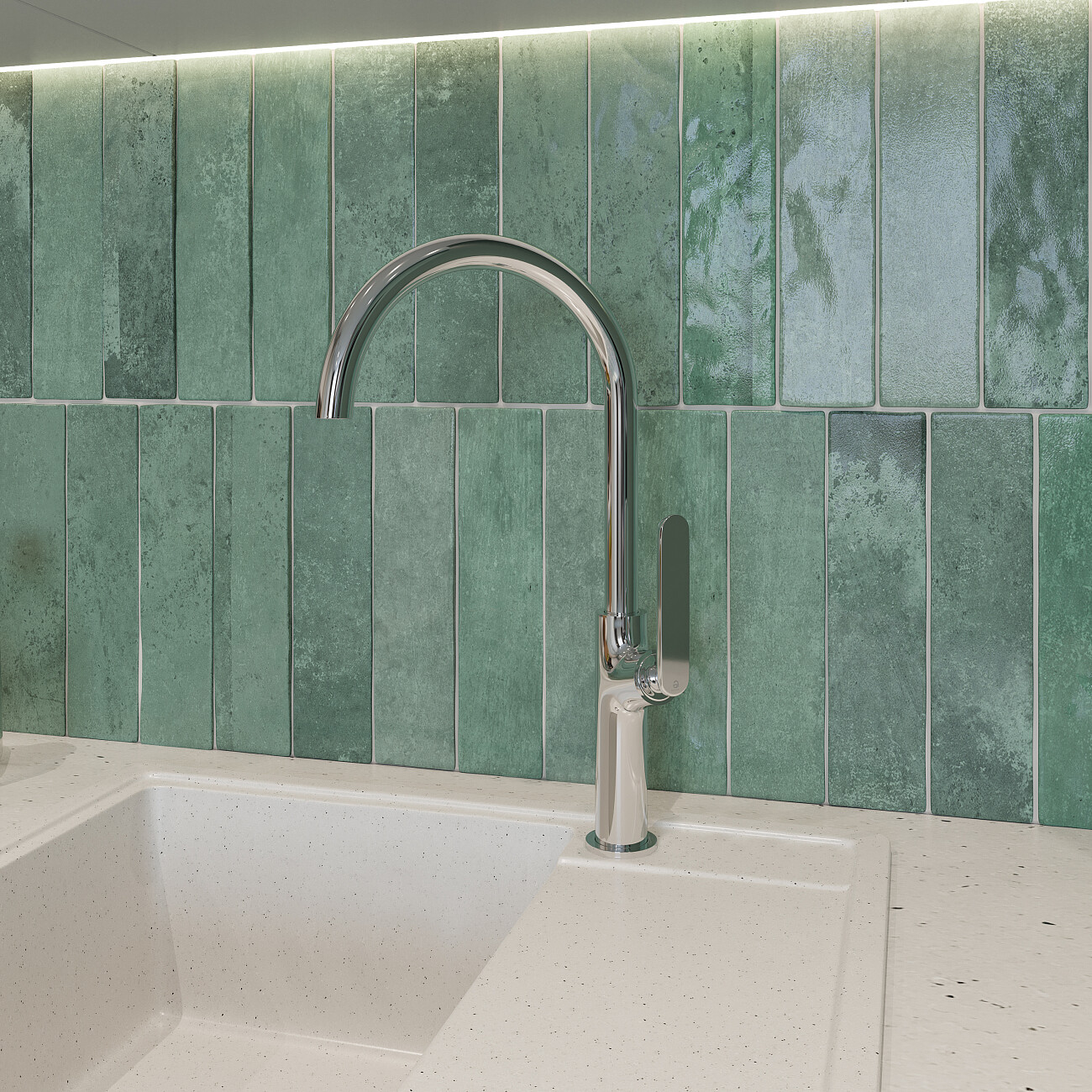 Смеситель для кухни однорычажный хром Domaci "Равенна" ML-05cr - изображение 3