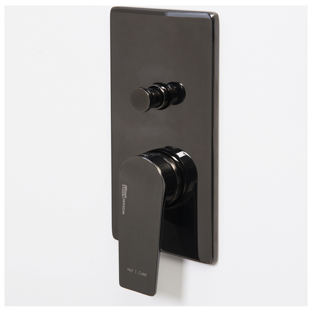 Смеситель для ванны и душа встраиваемый из латуни черный Wasserkraft 6661 - изображение 3