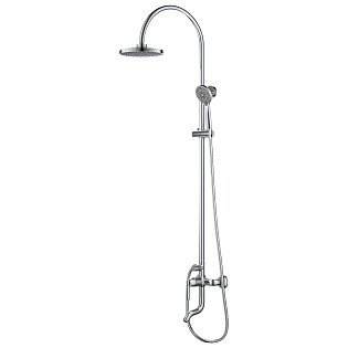 Душевой комплект с регулировкой высоты хром D&K Rhein Ambrosius DA1343701C11