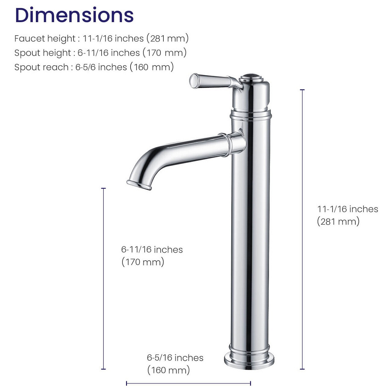Смеситель для раковины-чаши хром Timo Arisa 5311-00F - изображение 3