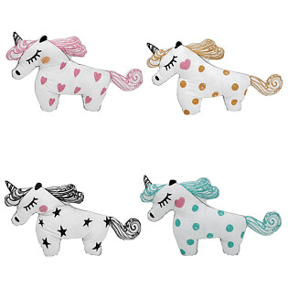 Игрушка-подушка Unicorn 45 х 25 см бирюзовая
