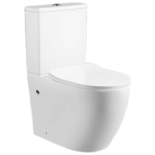 Унитаз напольный фарфоровый с сиденьем микролифт белый Cerutti SPA Orlter CT9867