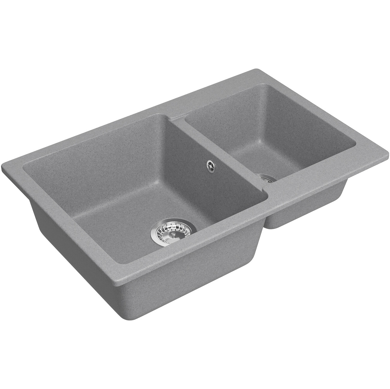 Мойка кухонная светло-серая Domaci "Болонья" М-191-006 - изображение 9