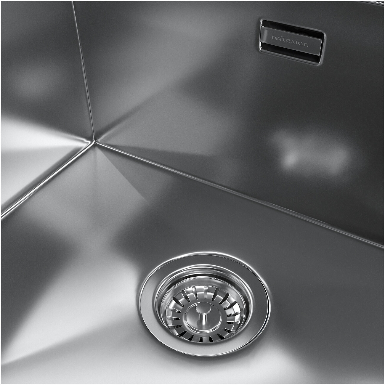 Кухонная мойка из нержавеющей стали 50х65 см полированная сталь Reflexion Iseo RX2265SS - изображение 10