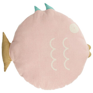 Подушка в форме рыбы 45 см розовая Delmare от La Forma