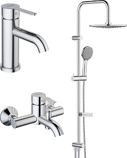 Душевой комплект хром Stworki &quot;Стокгольм&quot; HFDB97000, HFSG10000, HFSG02100, HFSG02100