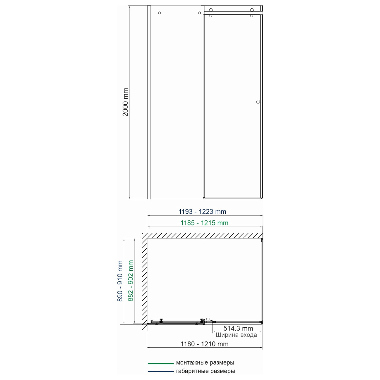 Обратная панель 90х200 см хром Vils 56R07-RP90 - изображение 2