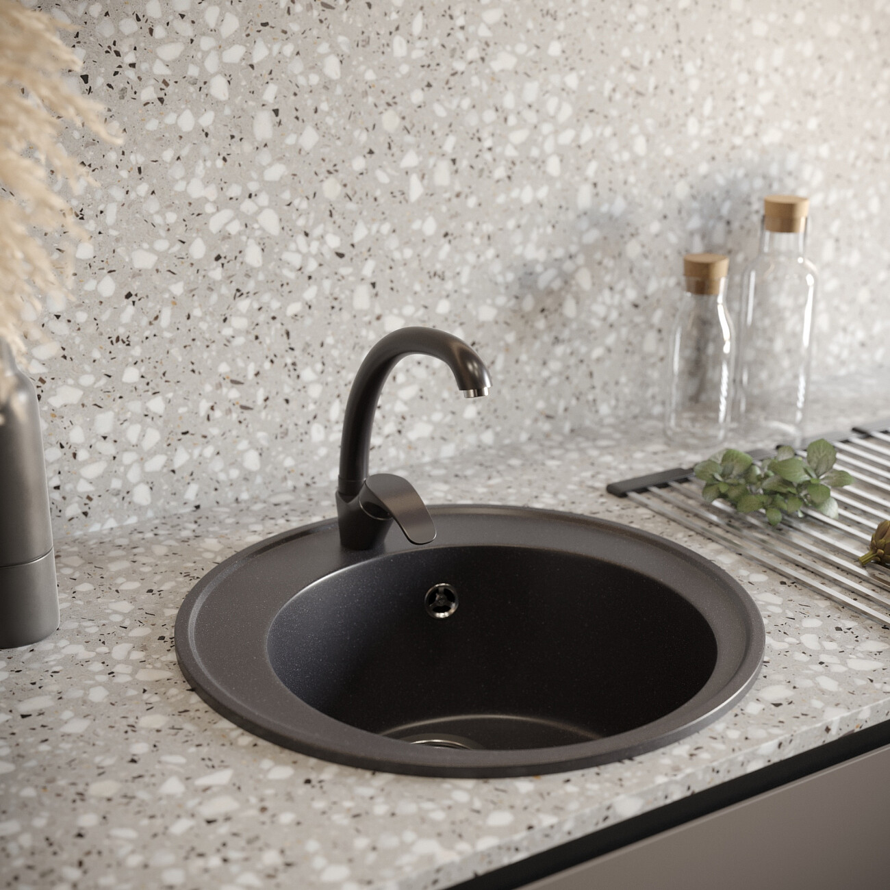 Смеситель для кухни однорычажный космос Domaci "Солерно" UQ-007-08 - изображение 5