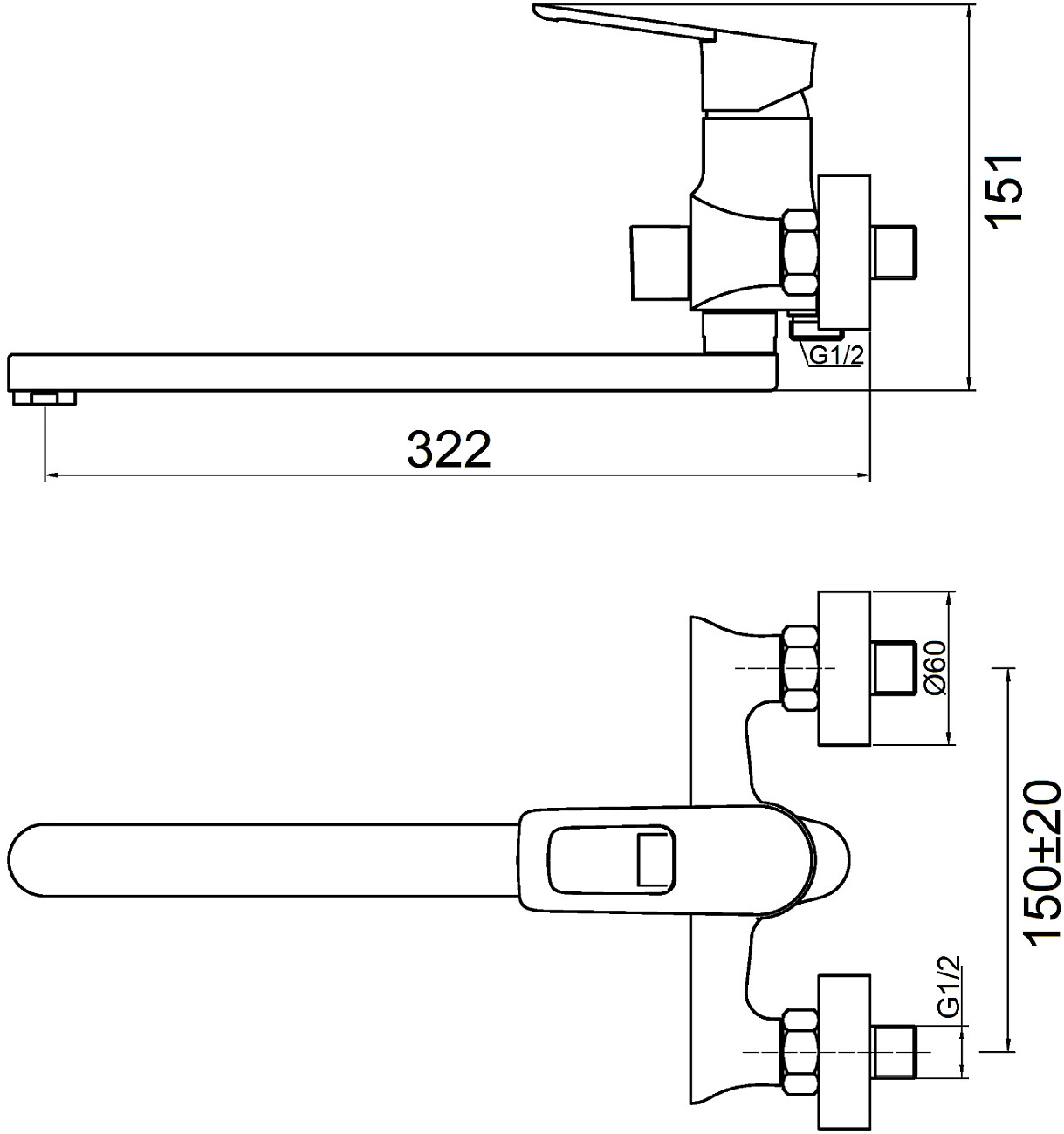 Универсальный смеситель хром Stworki "Флом" FL-03cr - изображение 4