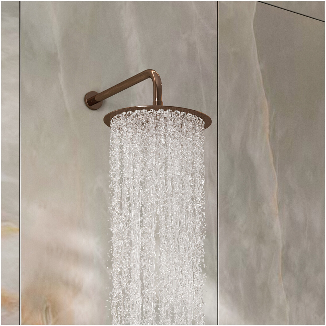 Лейка для тропического душа круглая 23 см розовое золото Wasserkraft A331 - изображение 5