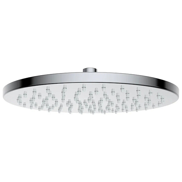 Лейка для верхнего душа круглая 26 см белая, хром Lemark LM8132C - изображение 1