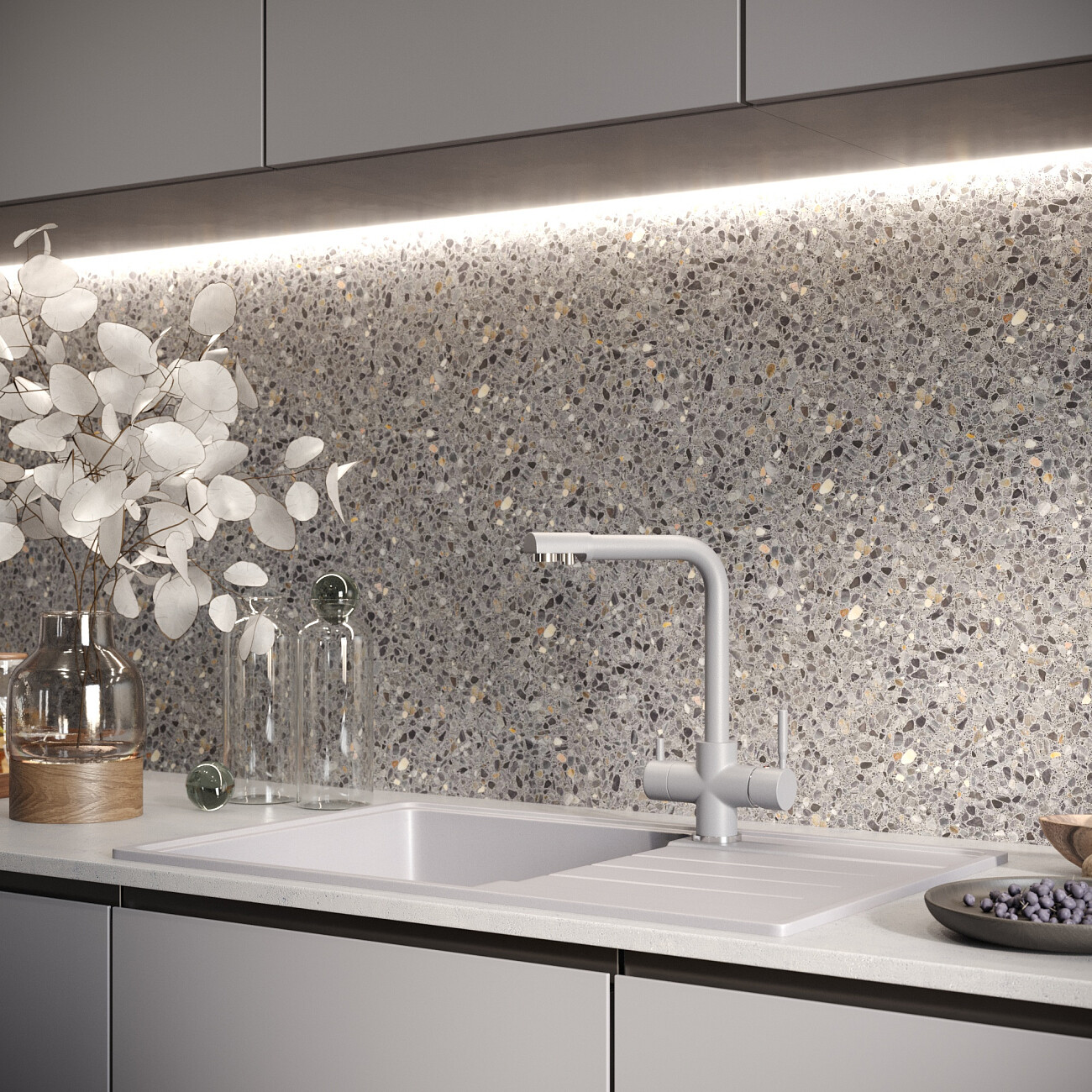 Мойка кухонная бетон Domaci "Солерно" DP 780-05 - изображение 4