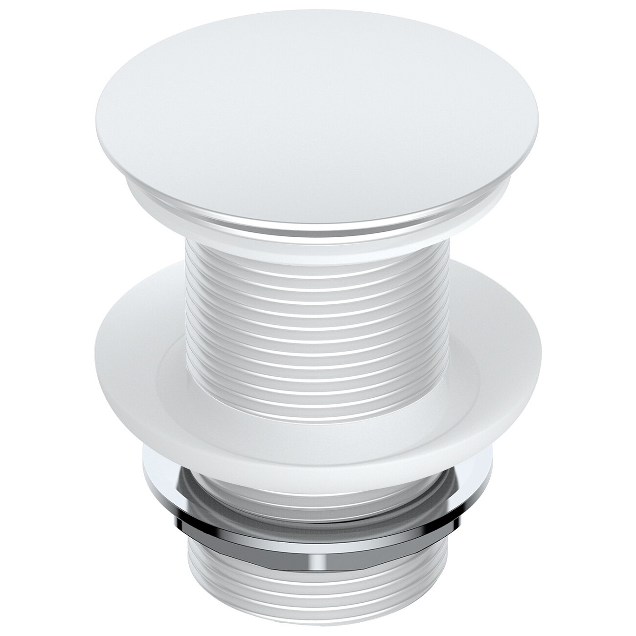 Донный клапан для раковины клик-клак белый Wasserkraft A246 - изображение 2