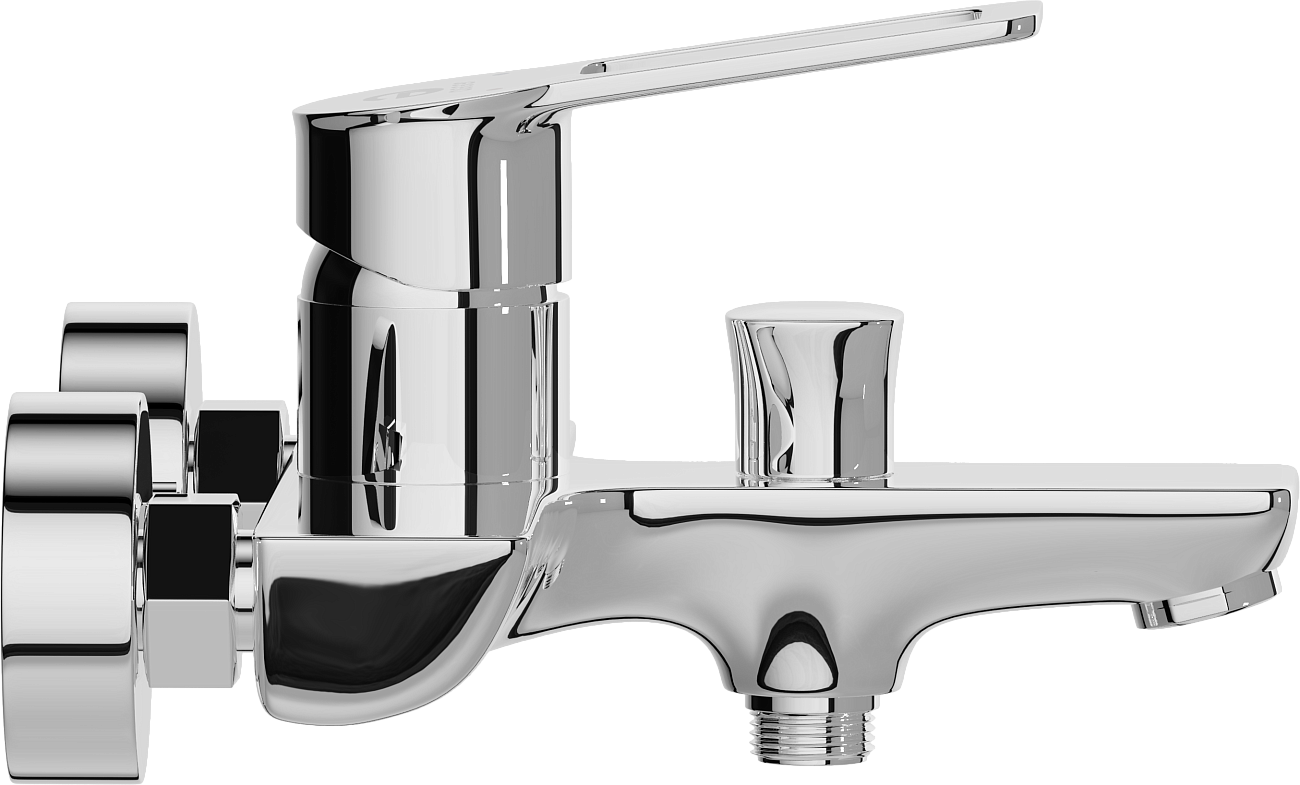 Смеситель для ванны однорычажный хром Stworki "Флом" FL-02cr - изображение 5