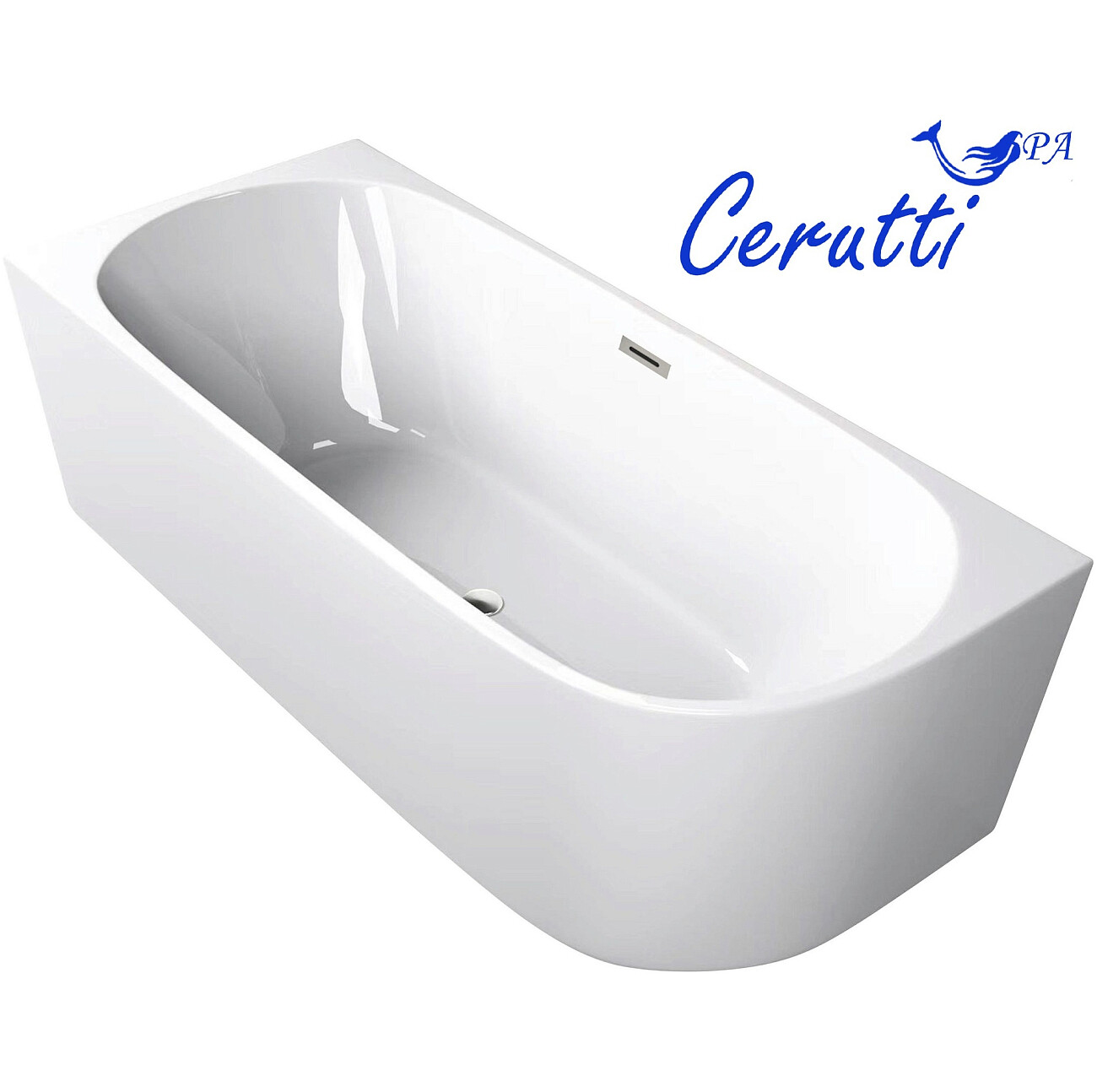 Ванна акриловая 170х75 см приставная белая Ceruttispa AMI L CT10090 - изображение 5