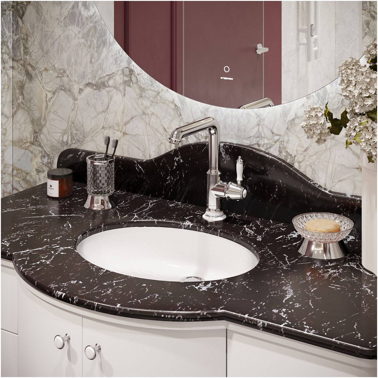 Смеситель для раковины однорычажный хром Stworki "Свендборг" S02020CR - изображение 6