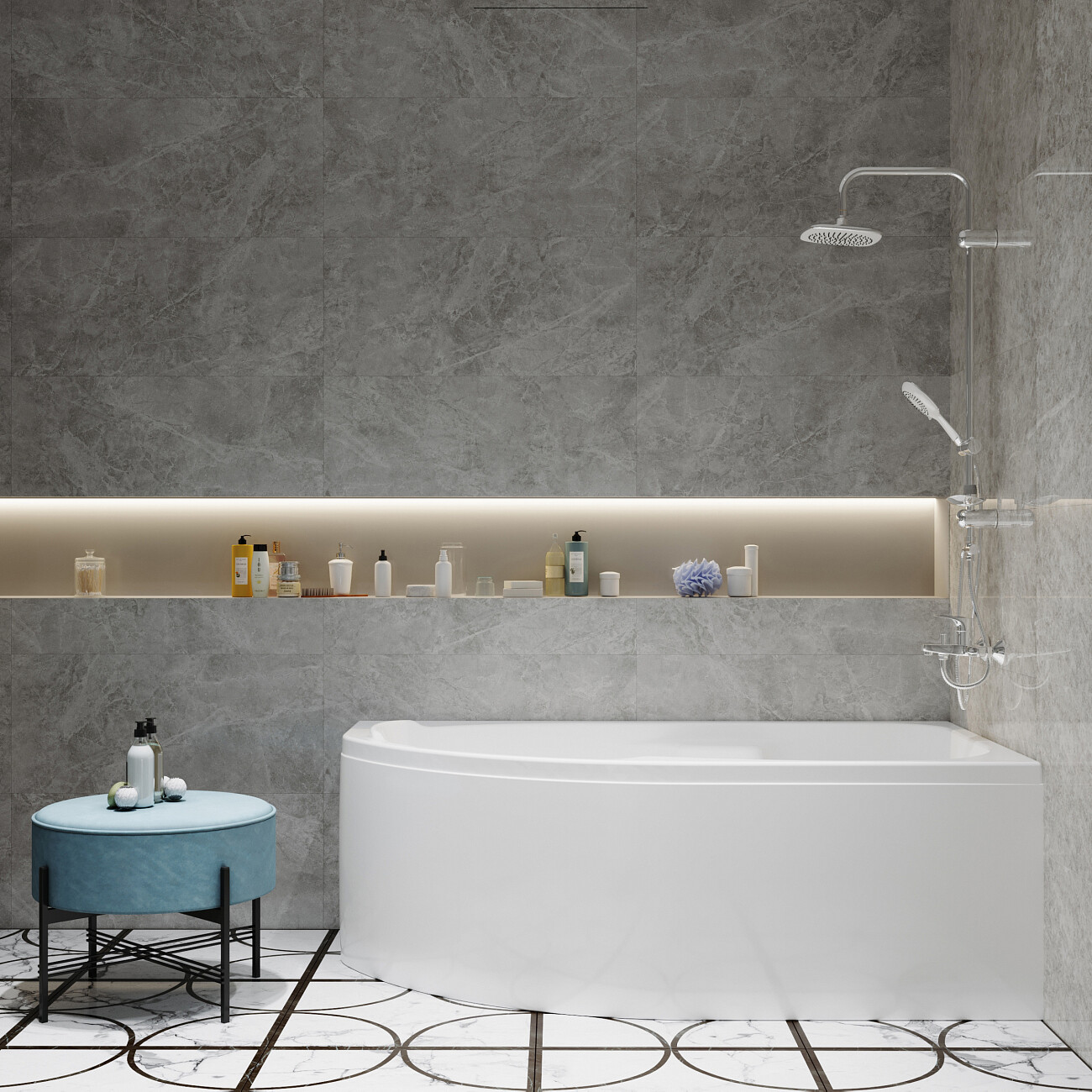 Акриловая ванна с каркасом 170x95 см белая Diwo "Сочи" R Щ0000055218, Щ0000055243 - изображение 8