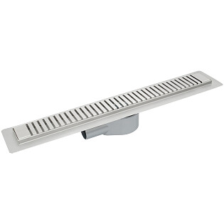 Душевой лоток с перфорированной решеткой 80 см хром Ck Drain AQPP01-80 Steel