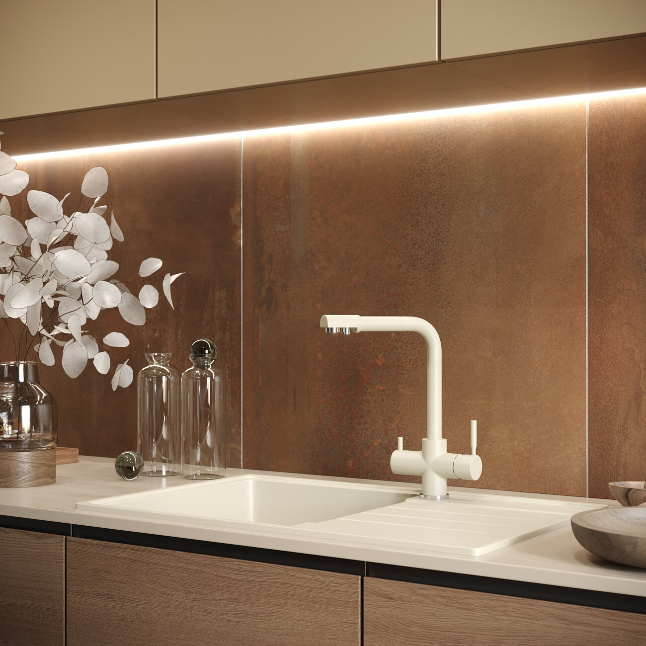 Мойка кухонная лен Domaci "Солерно" DP 780-02 - изображение 3