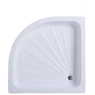 Душевой поддон пластиковый полукруглый белый Cerutti SPA R100