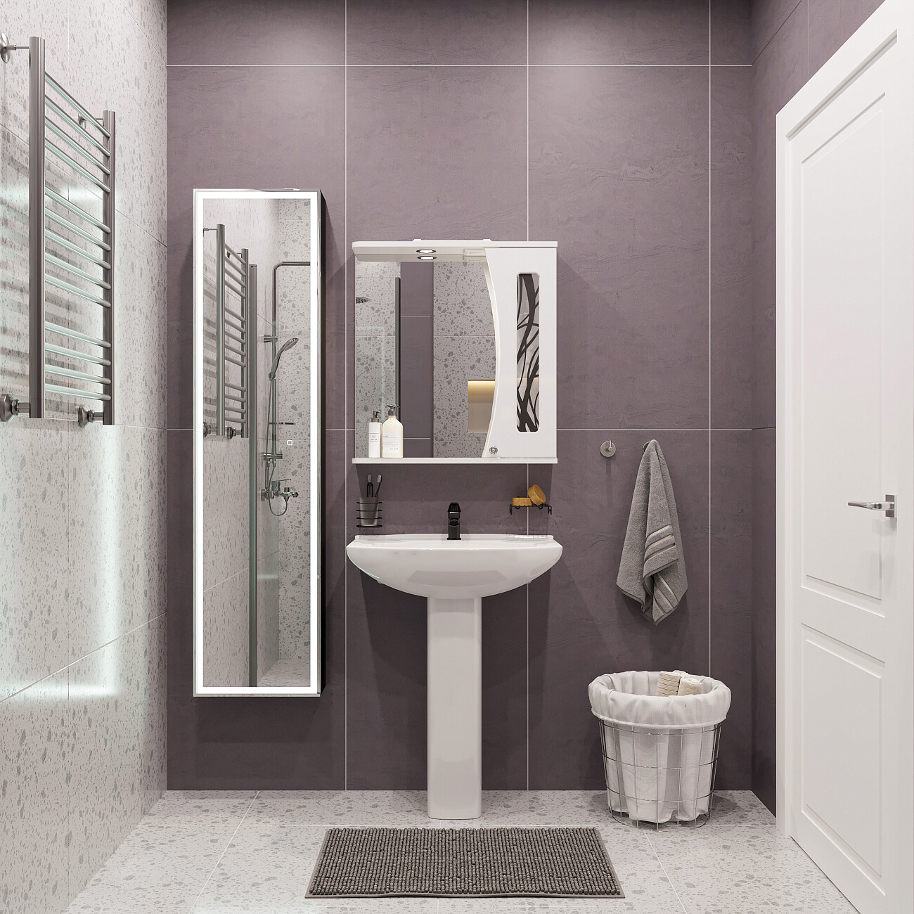 Раковина с пьедесталом белая Diwo "Дмитров" 0113 - изображение 4