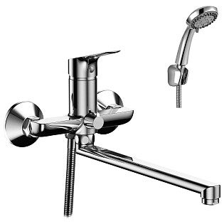 Смеситель для ванны универсальный хром Rossinka RS29-33