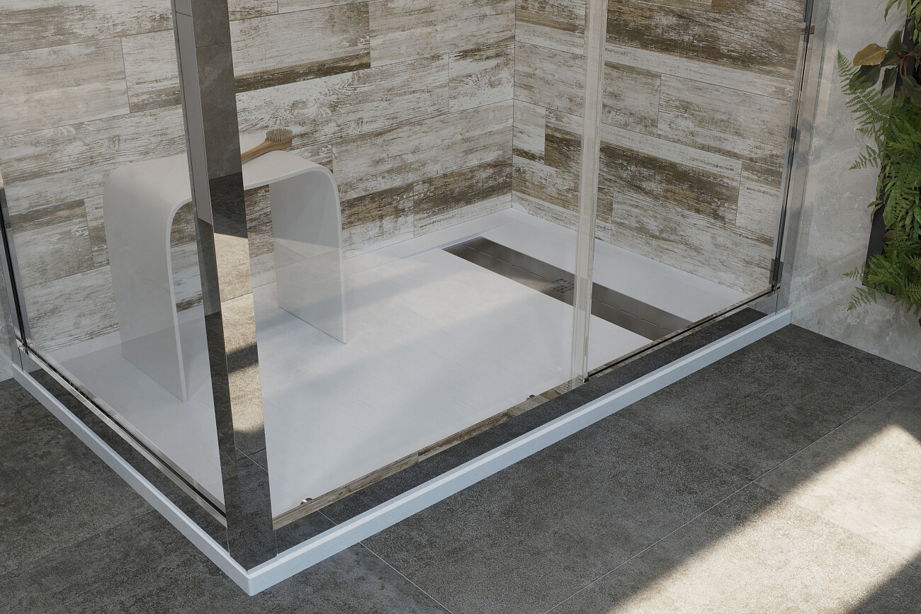 Поддон для душа с сифоном 140x90 см белый Stworki "Эстерсунд" 265001 - изображение 6