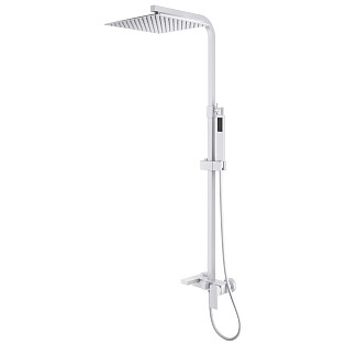 Душевой комплект со смесителем матовый белый D&K Bayern.Liszt DA1513708A04