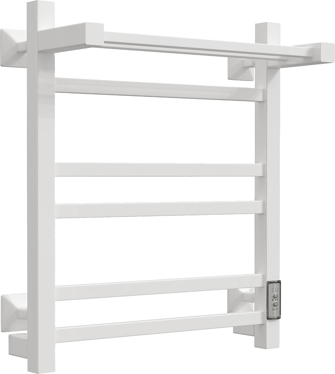 Полотенцесушитель электрический 60х50 см с полкой белый Ewrika "Пенелопа КВ" 538321 - изображение 8