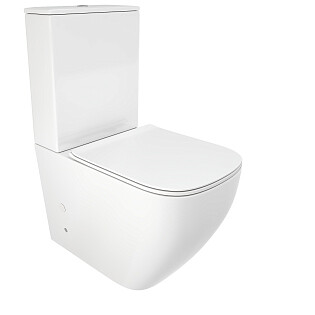 Унитаз напольный безободковый с сиденьем белый Cerutti SPA Mimi CT8707