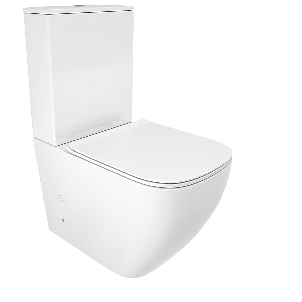 Унитаз напольный безободковый с сиденьем белый Cerutti SPA Mimi CT8707 - изображение 1