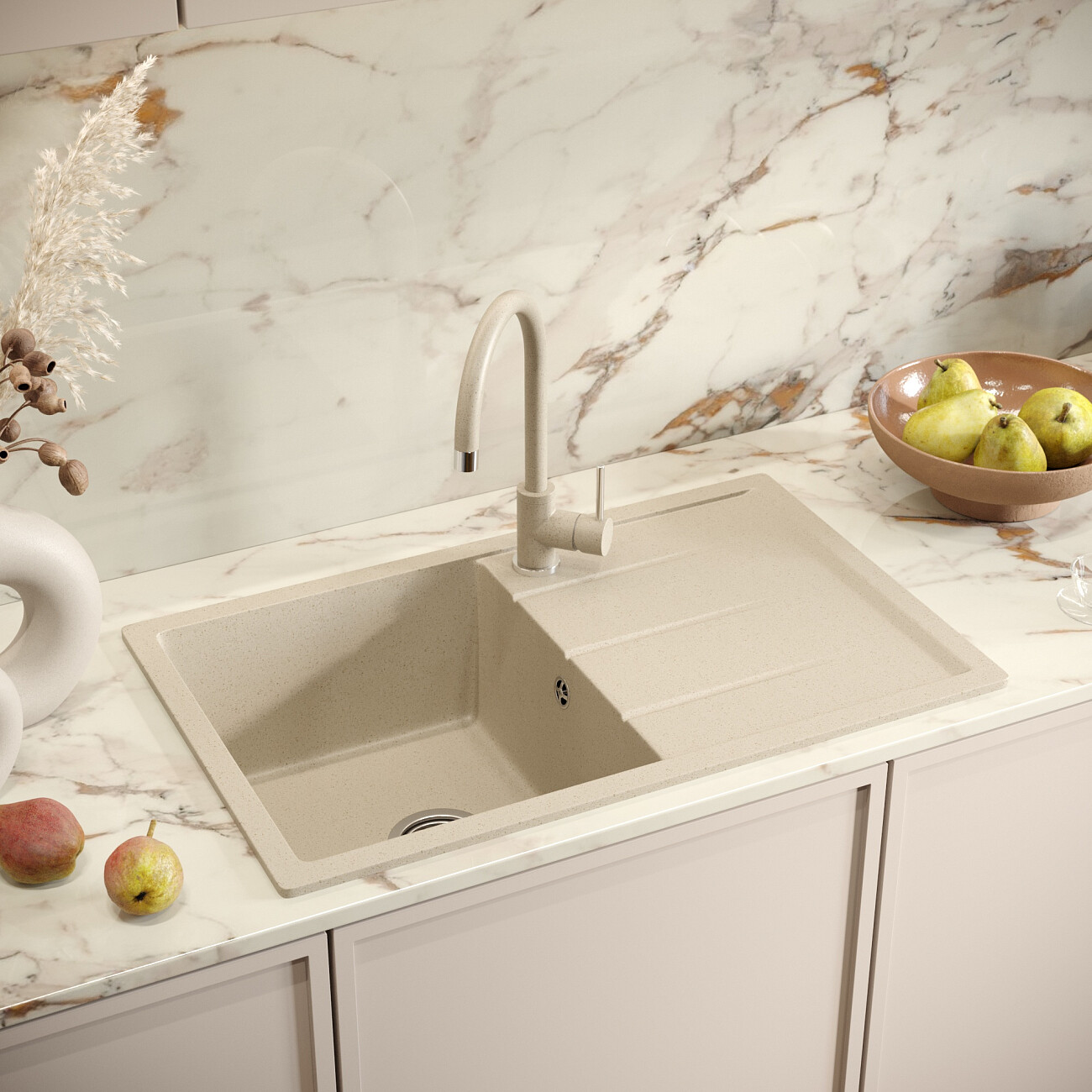 Смеситель для кухни однорычажный берилл Domaci "Солерно" DC-3004 - изображение 3