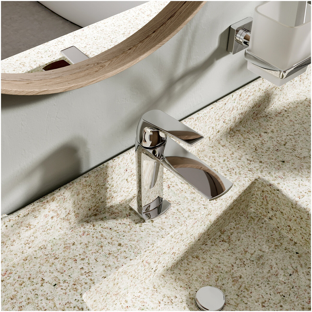 Смеситель для раковины из латуни хром Wasserkraft 1903 - изображение 10