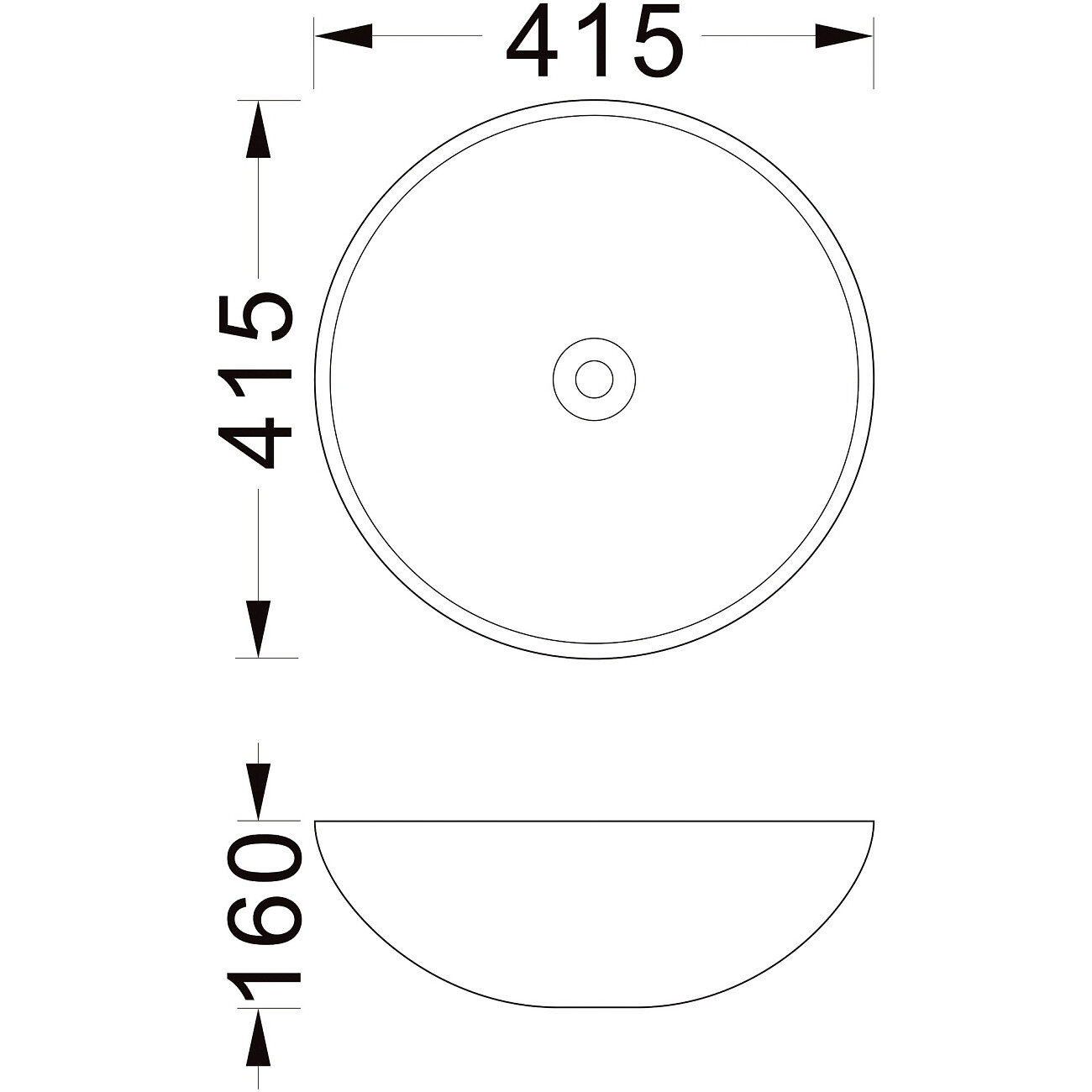 Раковина-чаша 42 см белая Stworki "Карлстад" S35410WH - изображение 8