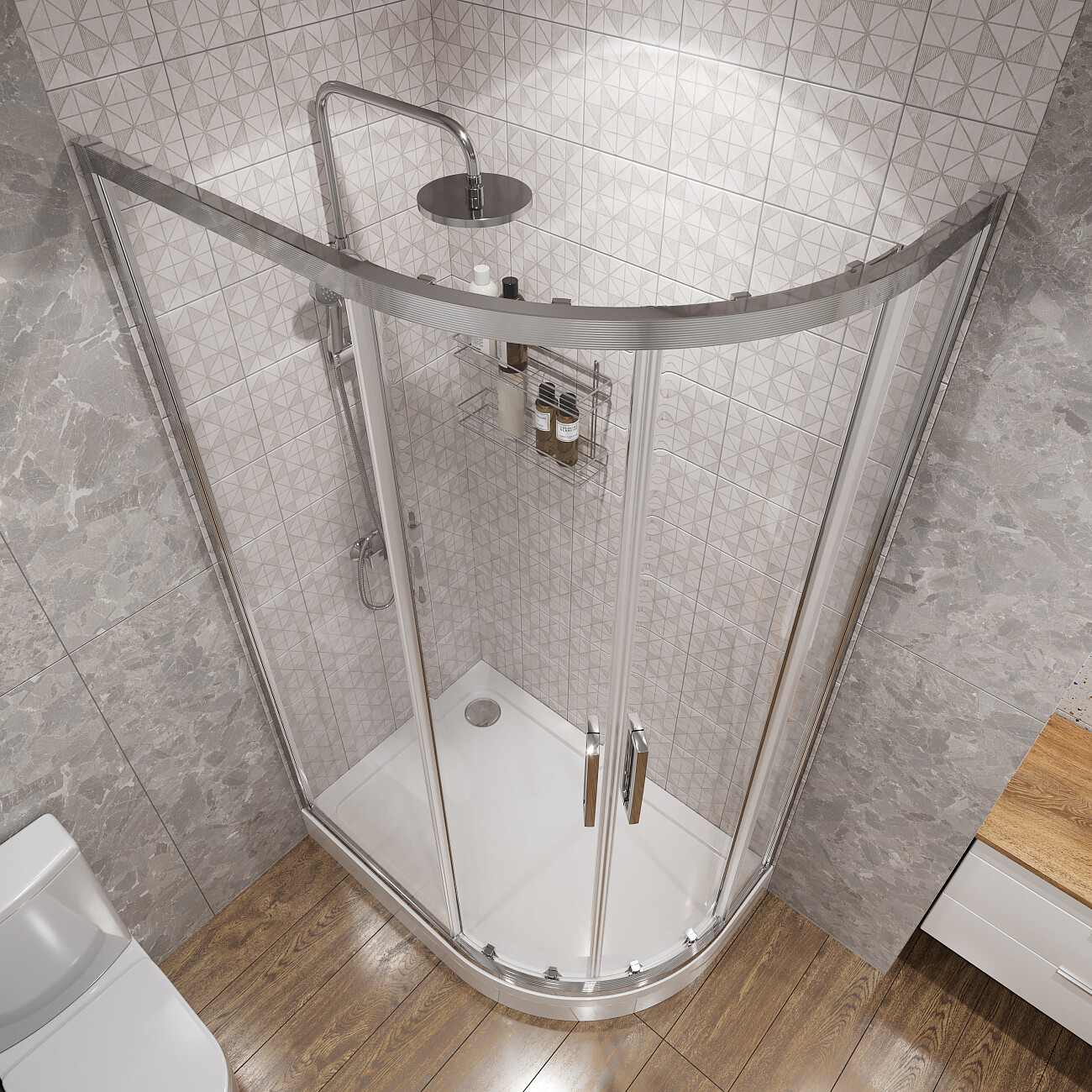 Поддон для душа акриловый с сифоном 120x80 см белый Stworki "Хельсинки" L XEП0069 - изображение 7