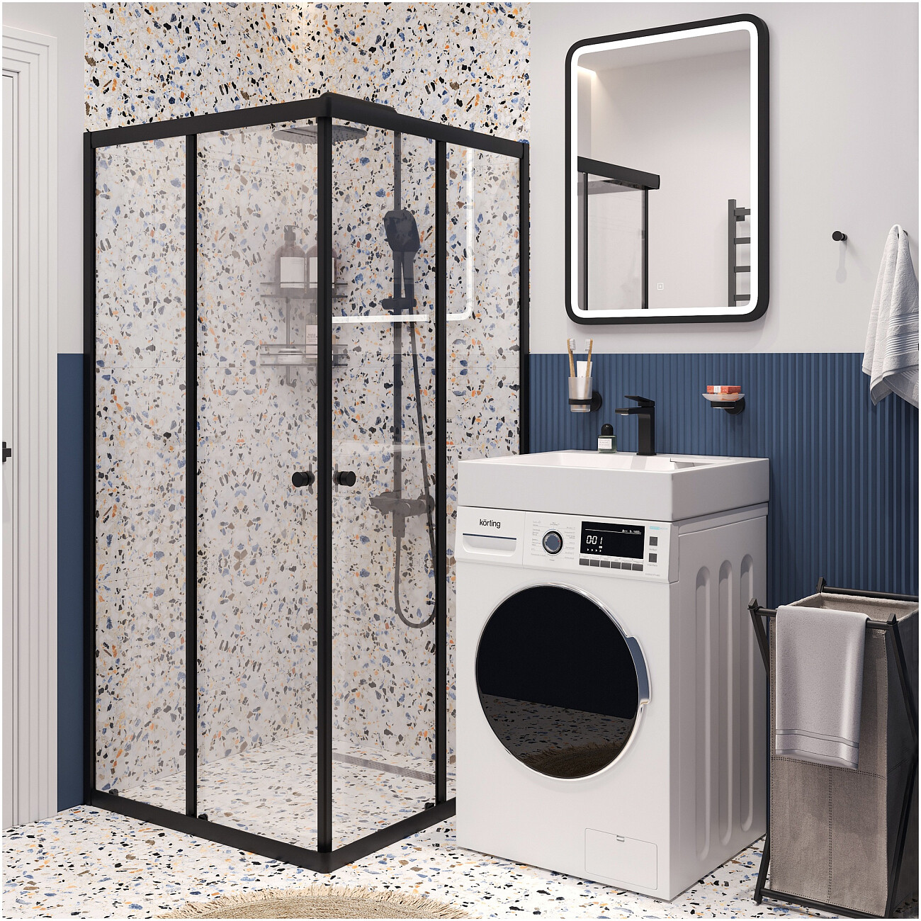 Раковина на стиральную машину 60х55 см белая Diwo "Углич" RnDUE-60 - изображение 7