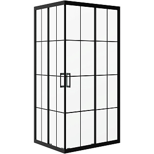 Душевой уголок прямоугольный 70х90 см черный Diwo &quot;Киров&quot;