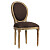 Стул обеденный с медальонной спинкой коричневый Piere