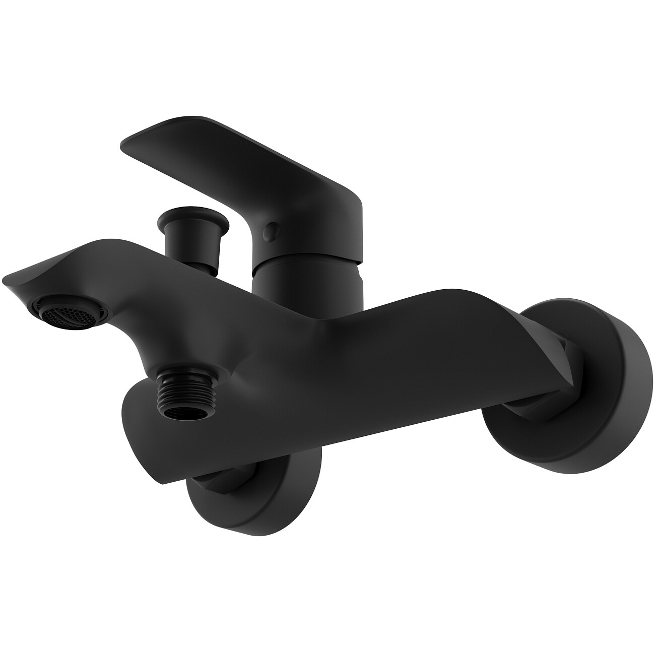 Смеситель для ванны с душем настенный черный Stworki "Копенгаген" S42100BK - изображение 9
