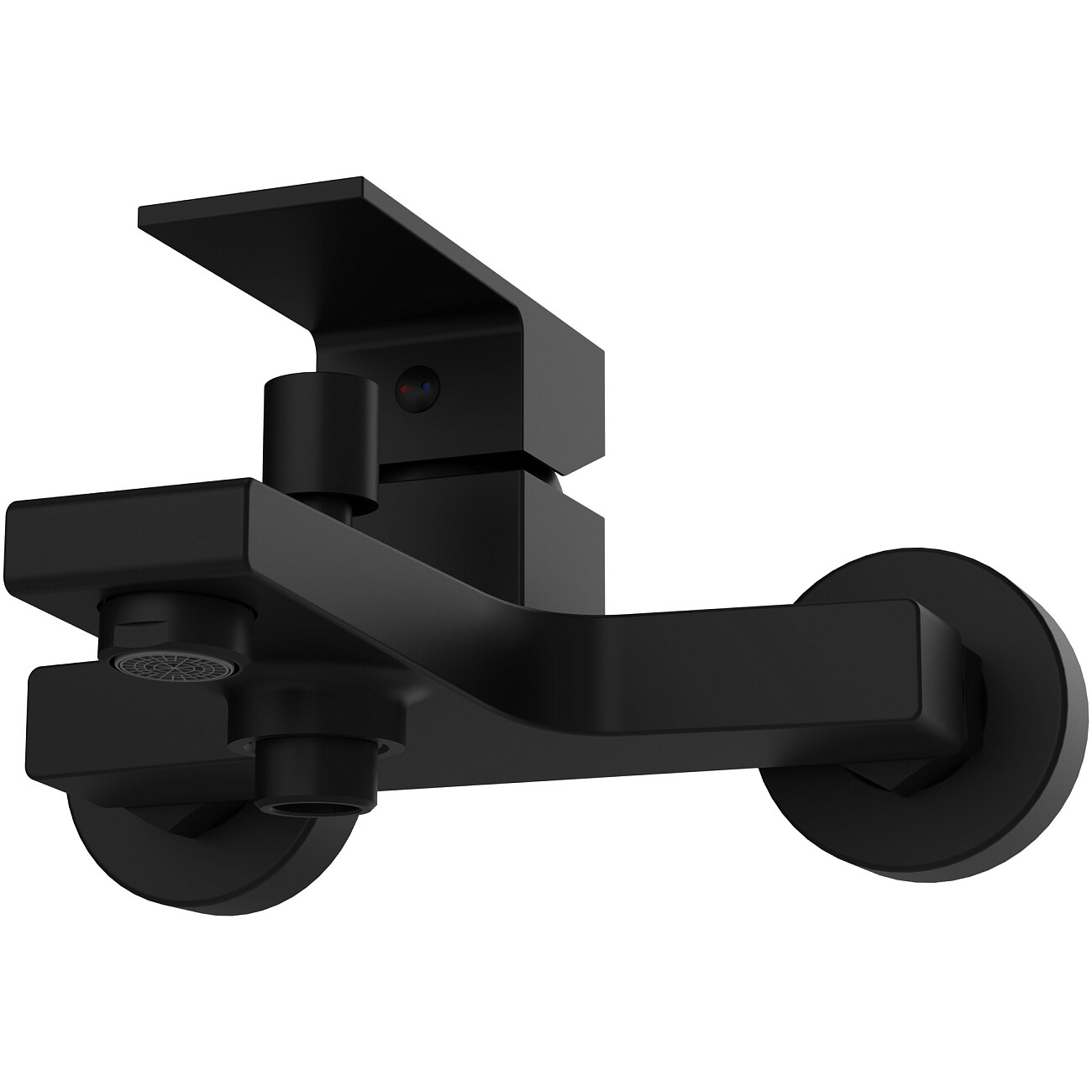 Смеситель для ванны с душем настенный черный Stworki "Нюборг" S37100BK - изображение 9