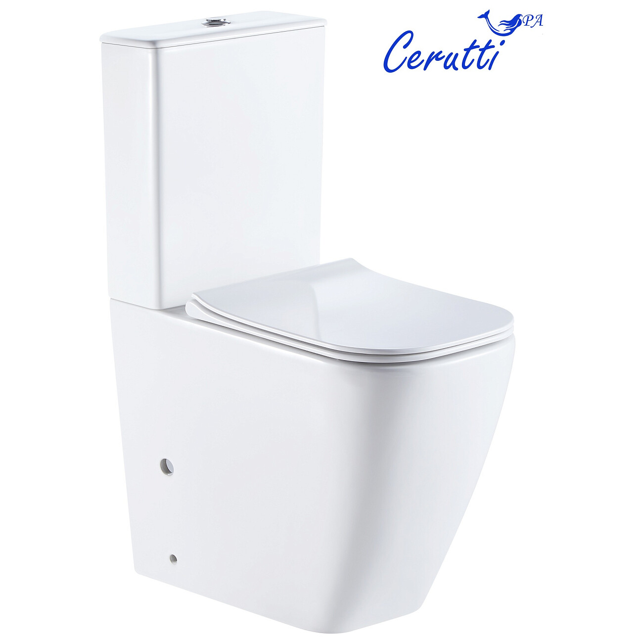 Унитаз напольный безободковый белый Cerutti SPA Chika CT8708 - изображение 9