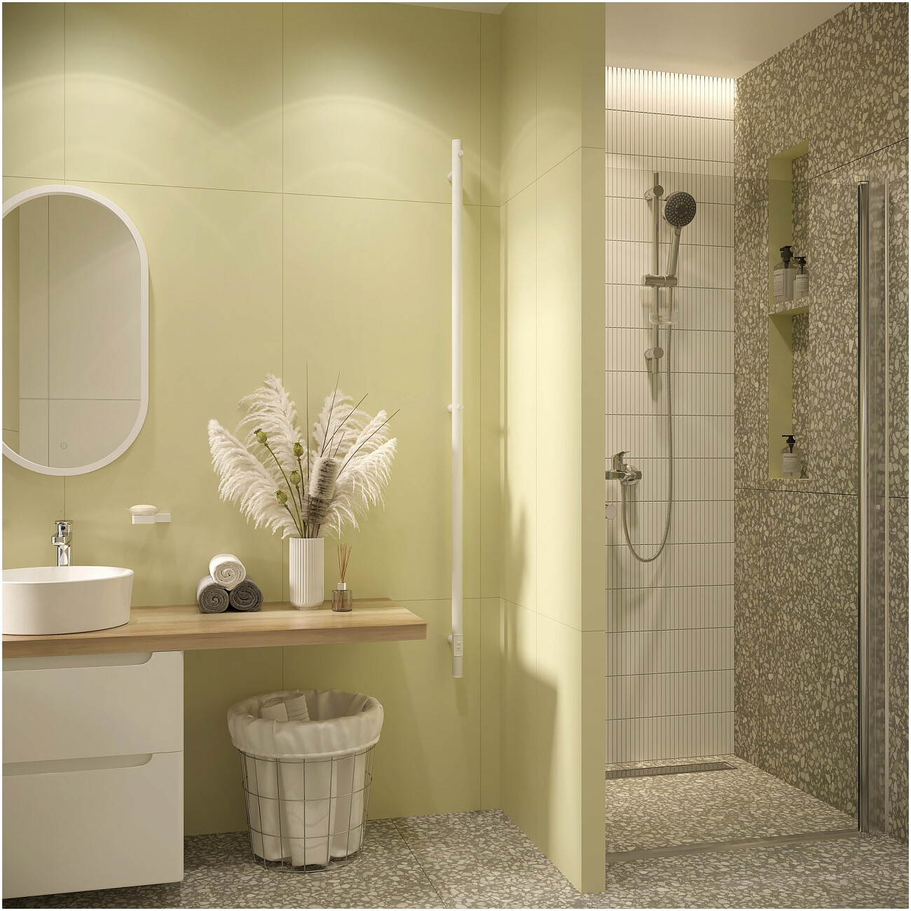 Полотенцесушитель электрический 160х3 см белый Ewrika "Пенелопа" K1 4657801249389 - изображение 5